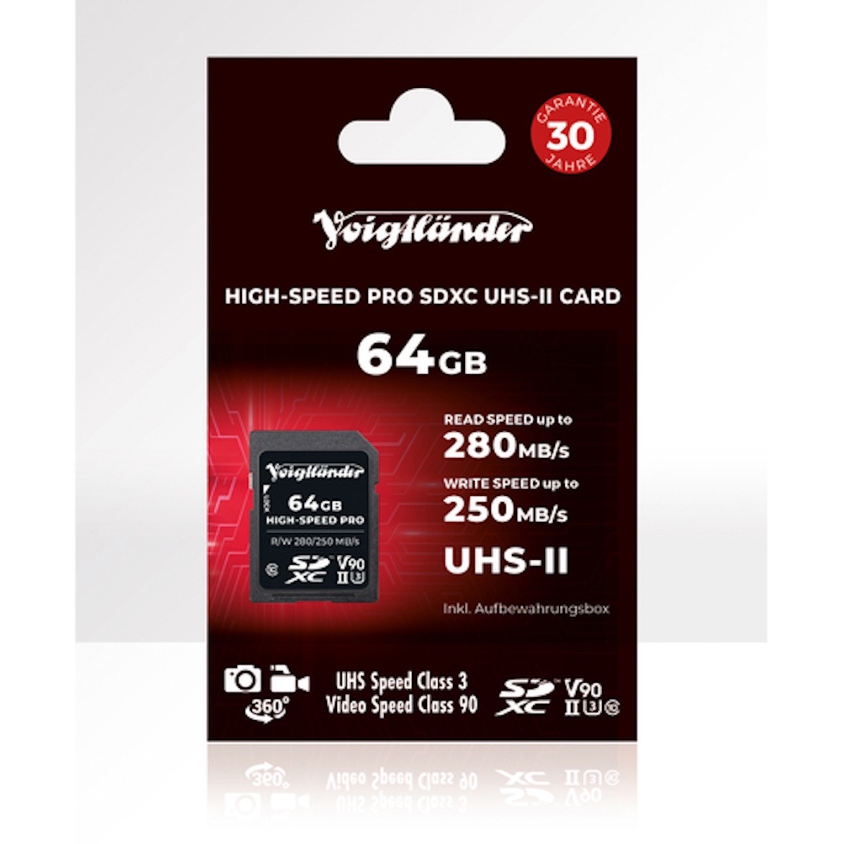 Voigtländer 64 GB SDXC V90 280/250 MB/S