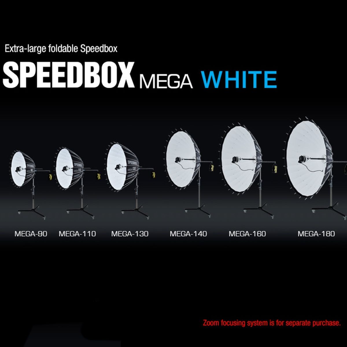 SMDV Speedbox Mega-140 Deep Softbox 140cm White Bowens Mount