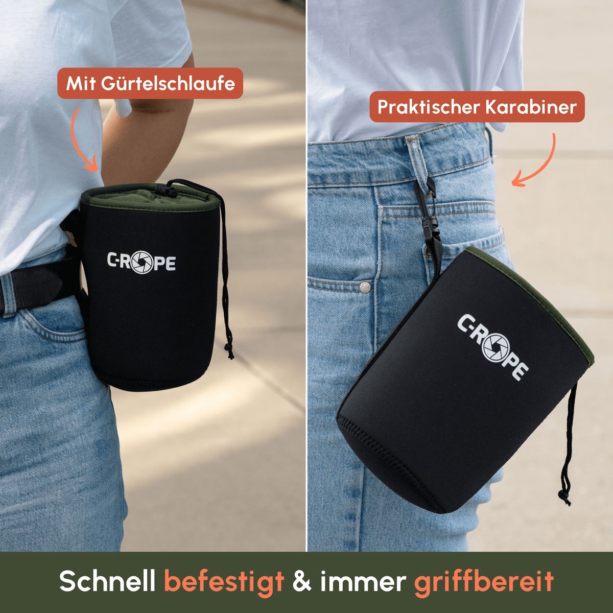 C-Rope Objektivbeutel V2 Neopren Set (XS/S/M/L/XL)