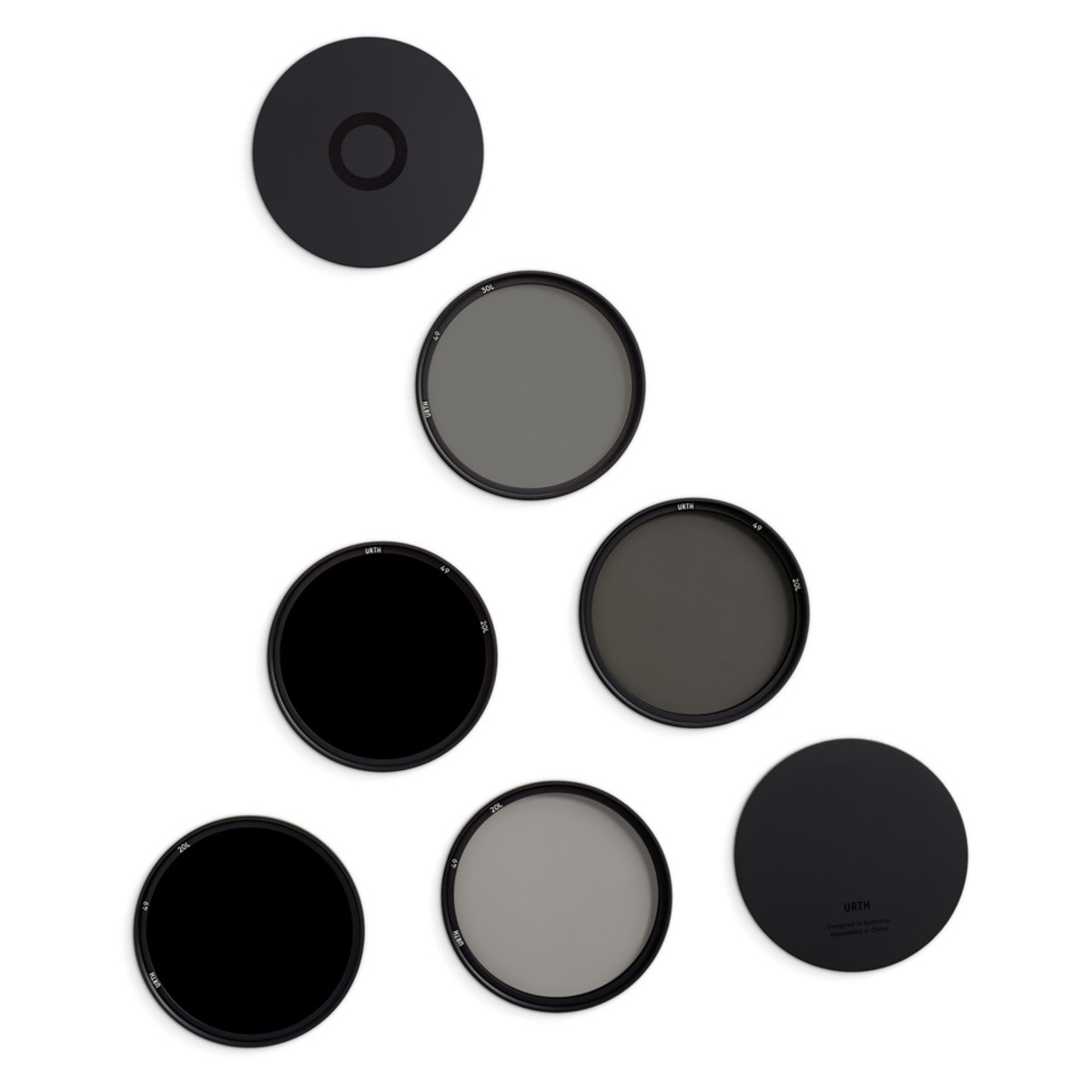 Urth 49mm ND2, ND4, ND8, ND64, ND1000 Objektivfilter Kit (Plus+)