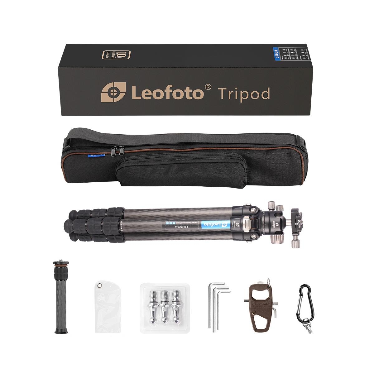 Leofoto Carbon-Dreibeinstativ LS-324C Ranger + Ballhead LH-40