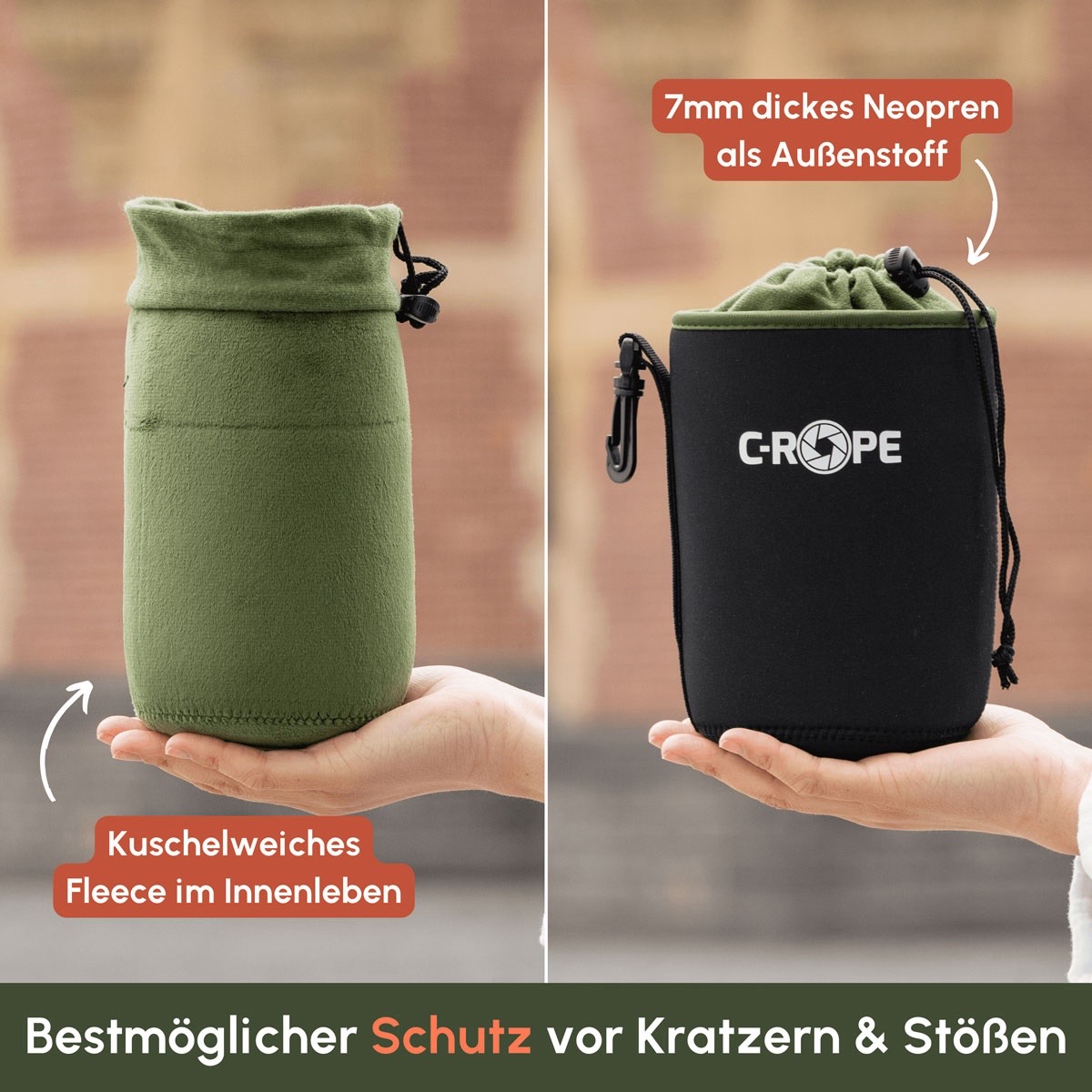 C-Rope Objektivbeutel V2 Neopren Set (XS/S/M/L/XL)