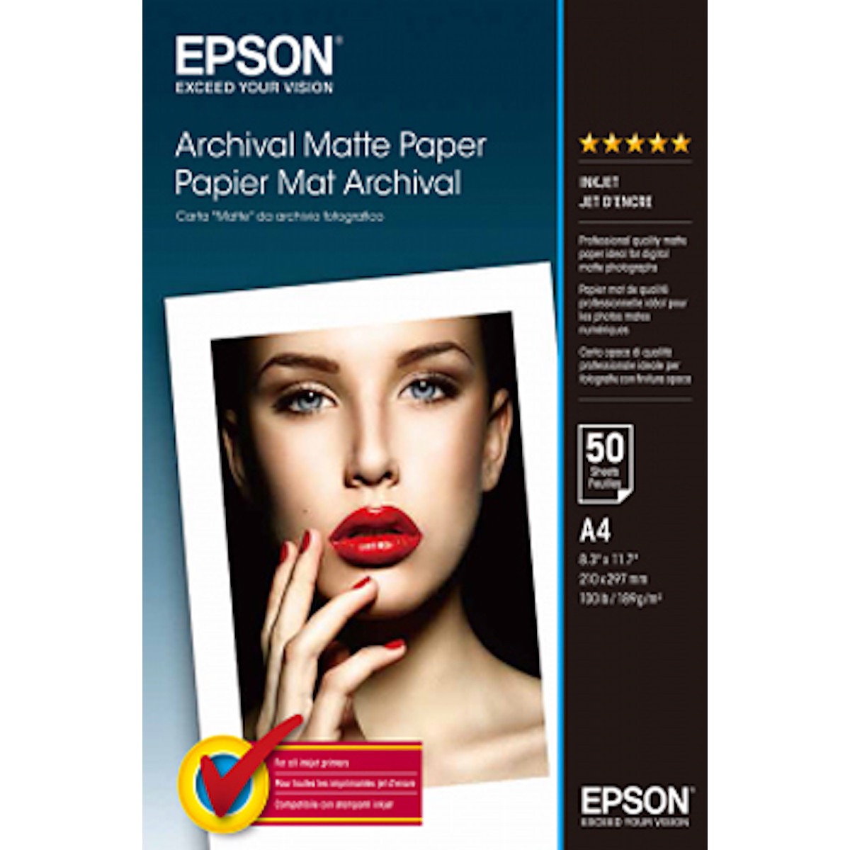 Epson Archival Matte Paper A4, 50 Blatt 189 g/m²