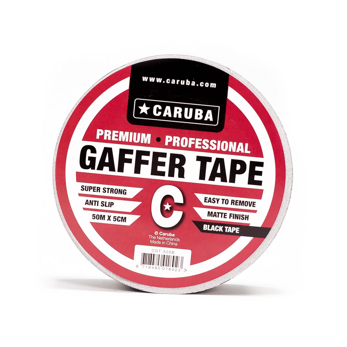 Caruba Gaffer Tape 50 m x 5 cm Schwarz