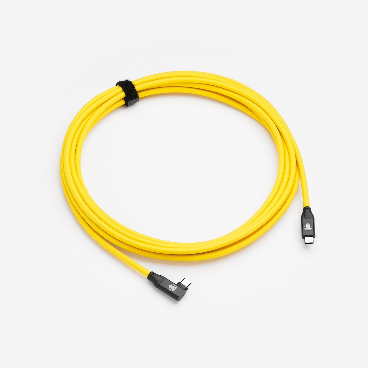 Cobratether USB-C / USB-C 90° 5m gelb