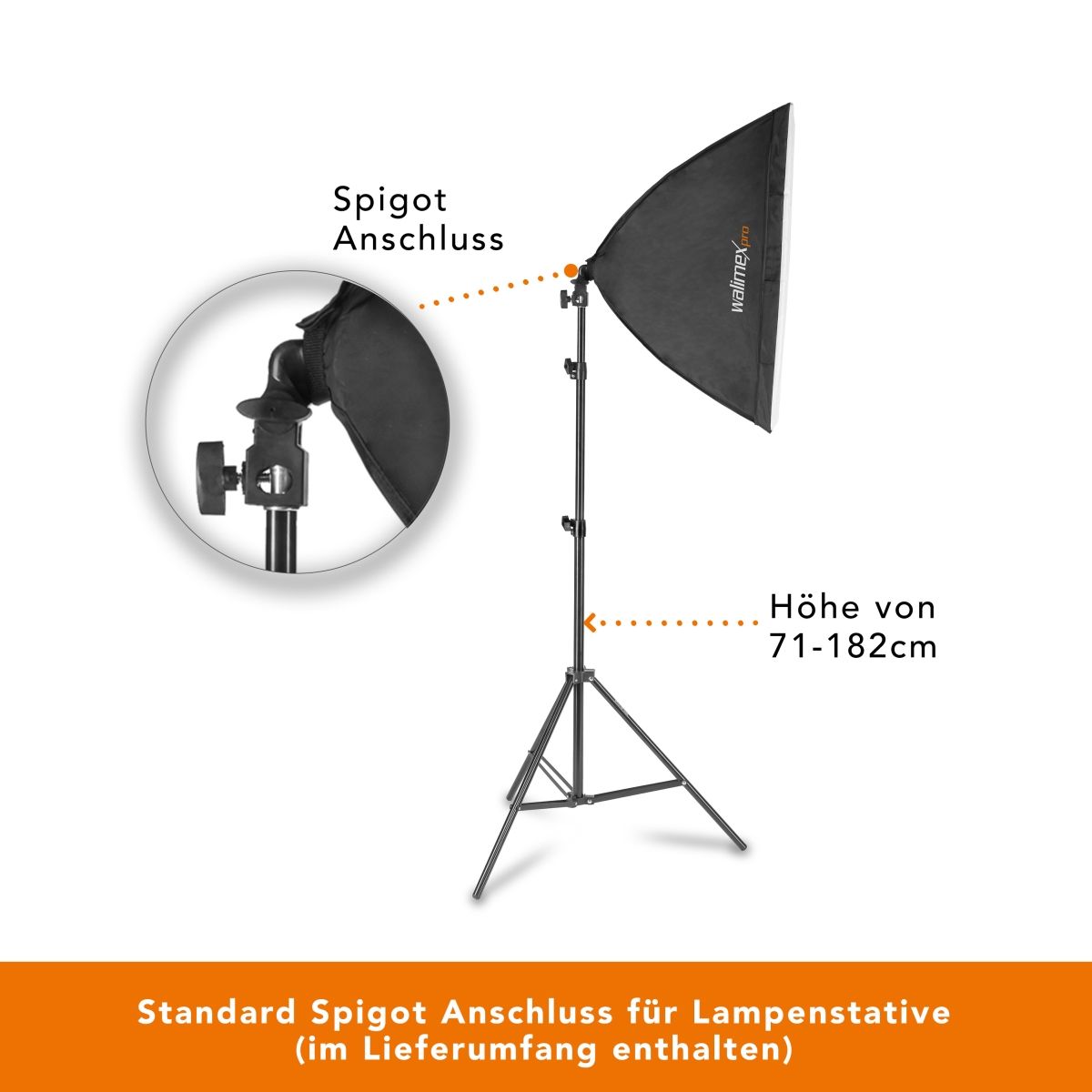 Walimex pro LED 60W Softbox 40 x 60 cm Bi Color Kit 2