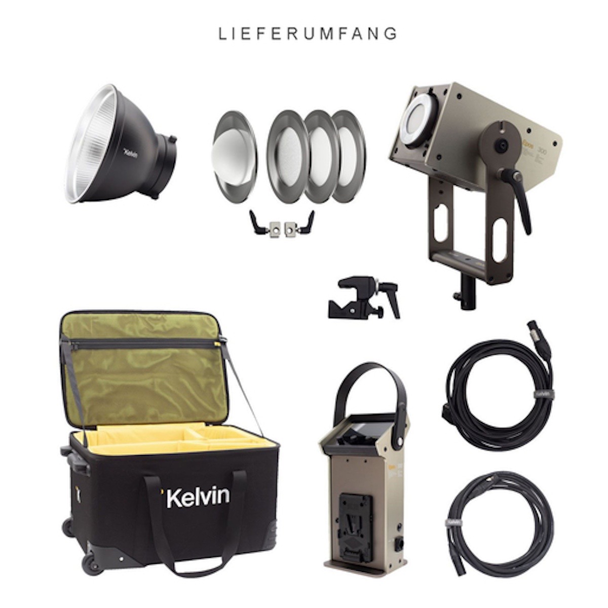 Kelvin EPOS 300 Travel Kit RGBACL LED-COB Leuchte