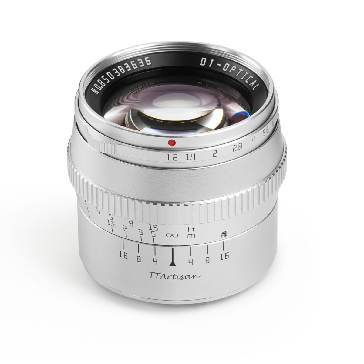 TTArtisan 50 mm 1:1,2 für Fujifilm X (APS-C) Silber