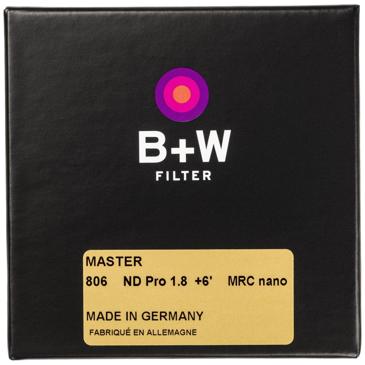 B+W Graufilter 60 mm ND 1,8 Master
