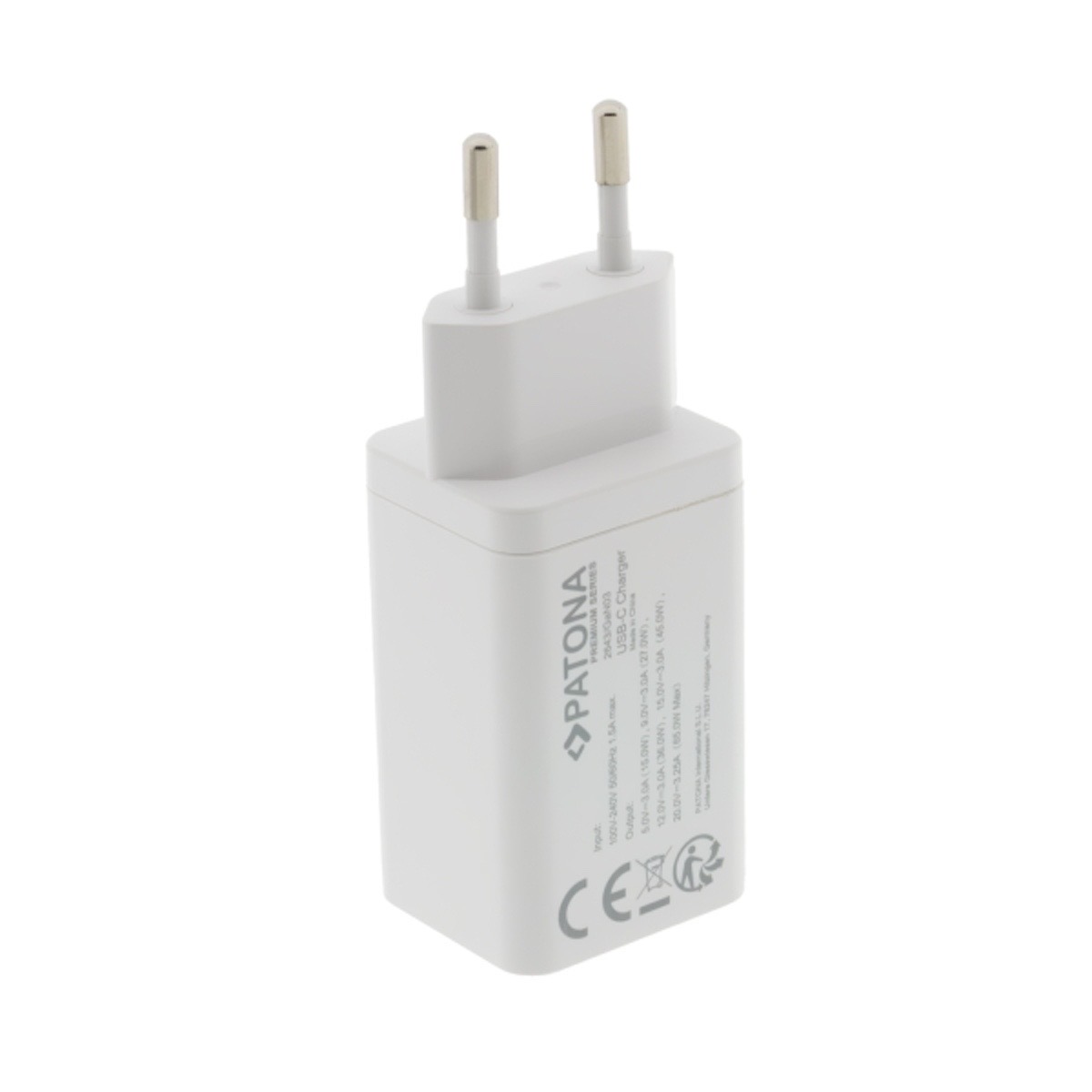 Patona Premium GaN PD65W Adapter 1xUSB-C PD3.0