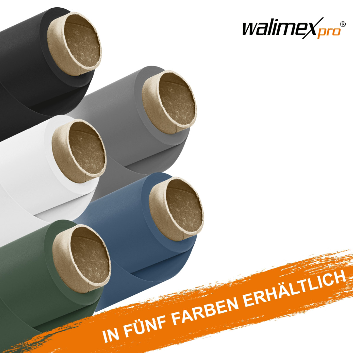 Walimex pro Hintergrundkarton 2,72 x 10m, schwarz