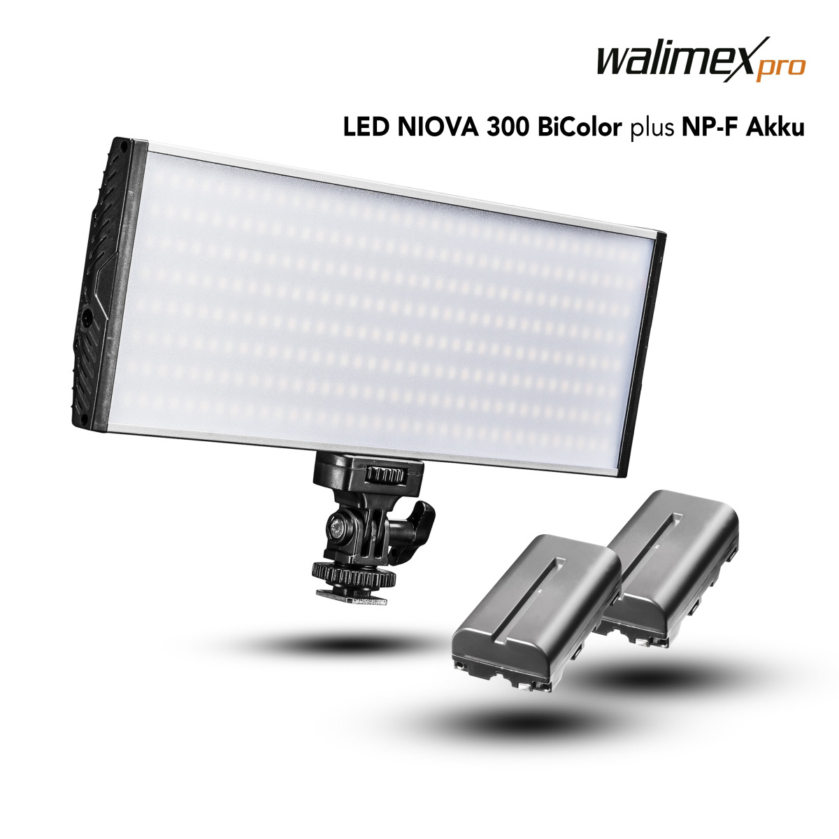 Walimex pro LED Niova 300 Bi Color plus NP-F Akku