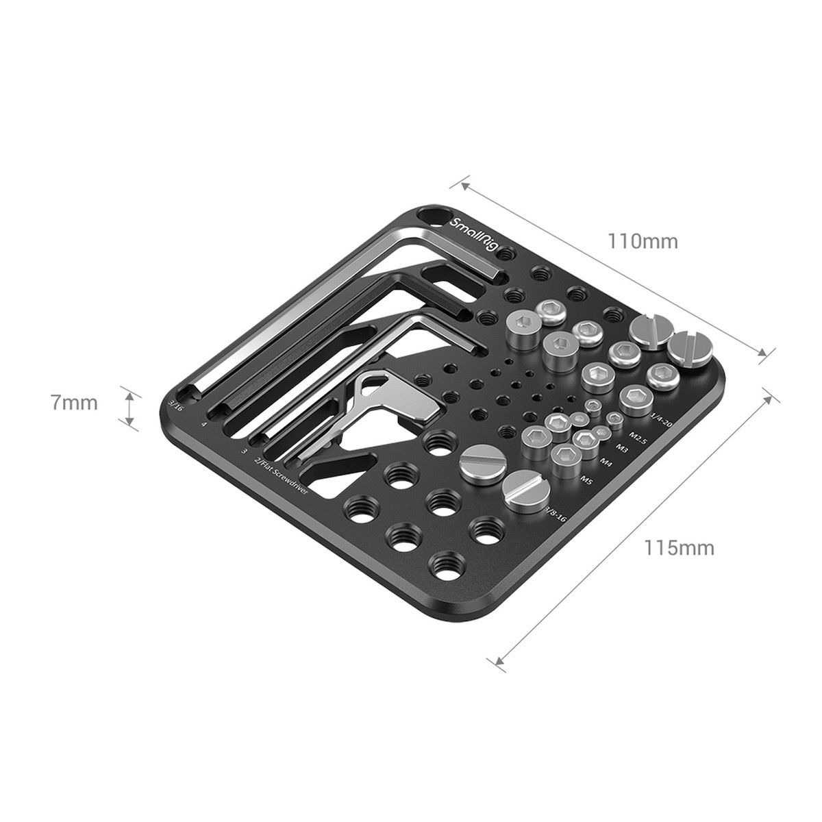 SmallRig 3184 Aufbewahrungsplatte für Schrauben und Sechskantschlüssel