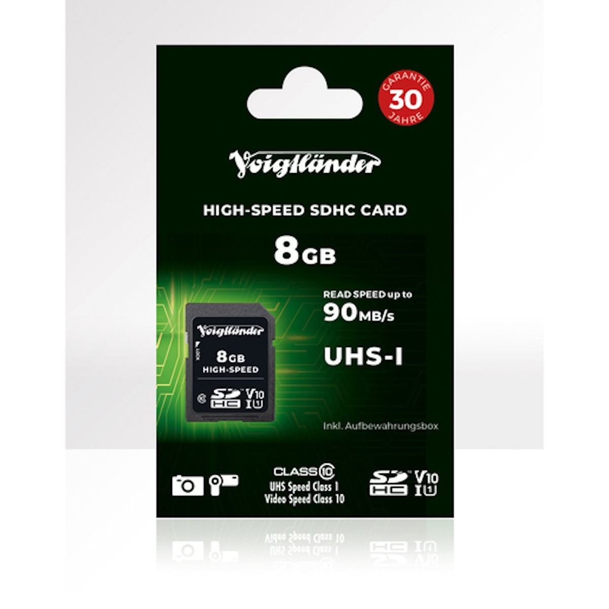 Voigtländer 8 GB SDHC V10 90/12 MB/S