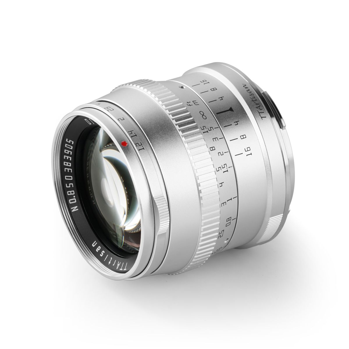 TTArtisan 50 mm 1:1,2 für L-Mount (APS-C) Silber