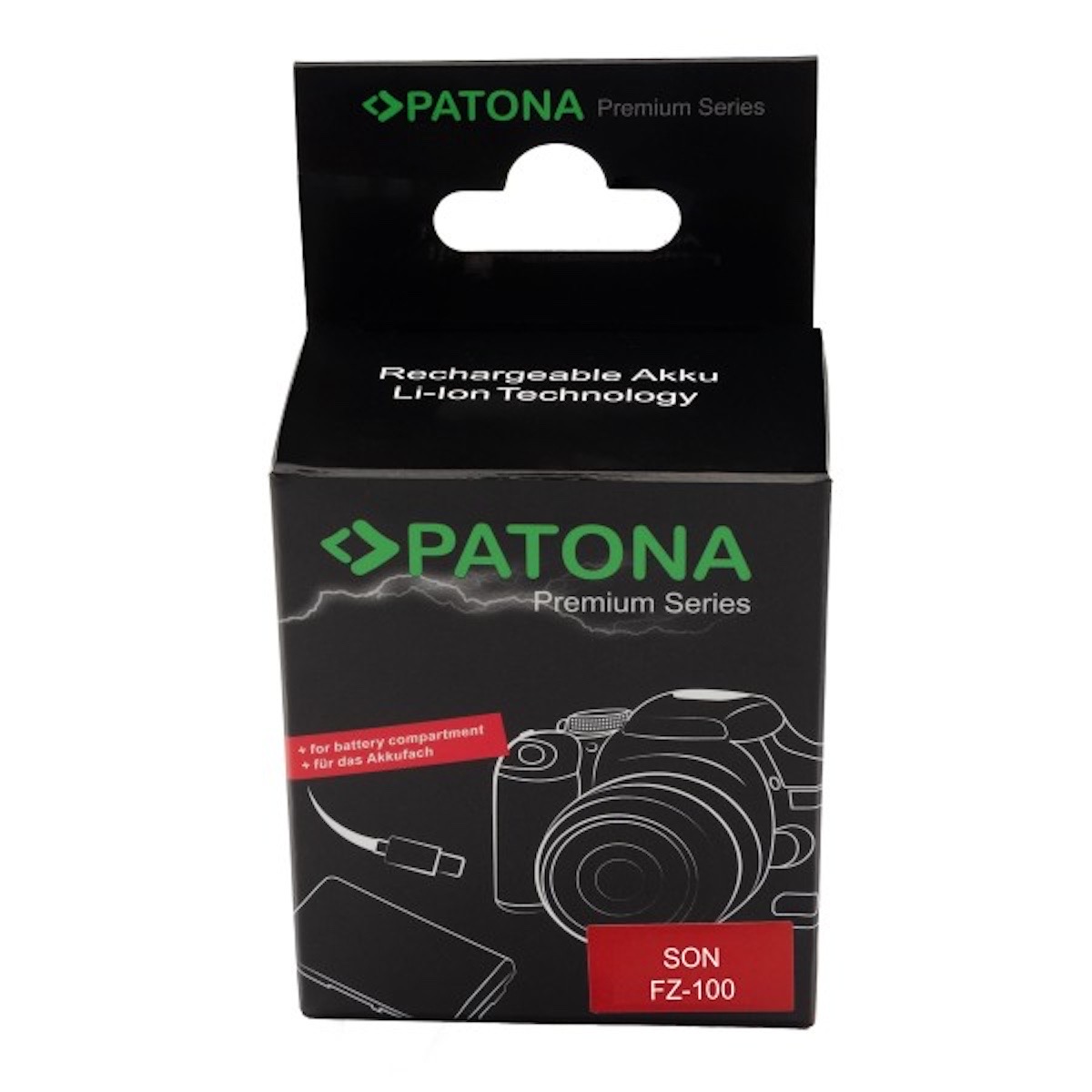 Patona Premium USB-C Input Akku-Adapter für Sony NP-FZ100