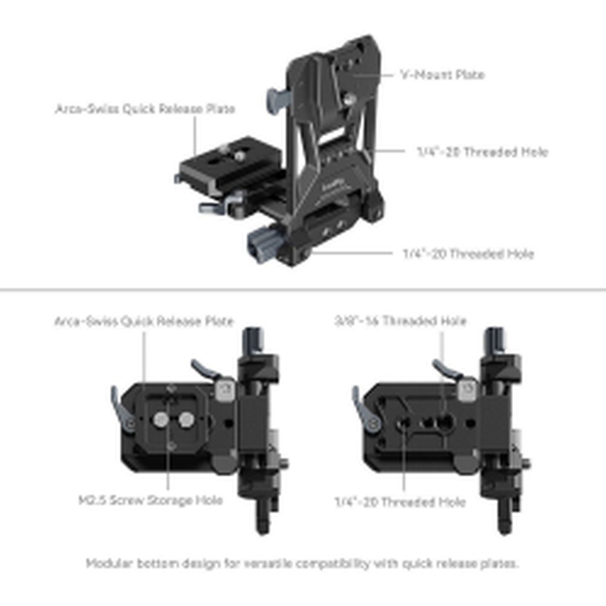 SmallRig 4064B Compact V-Mount Battery Mounting System 