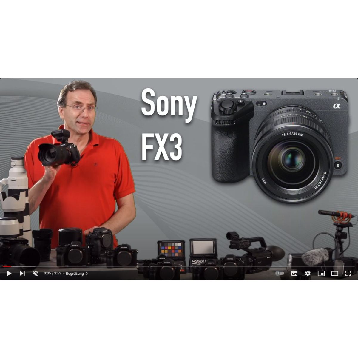 Sony ILME-FX3 Camcorder Body mit E-Mount System