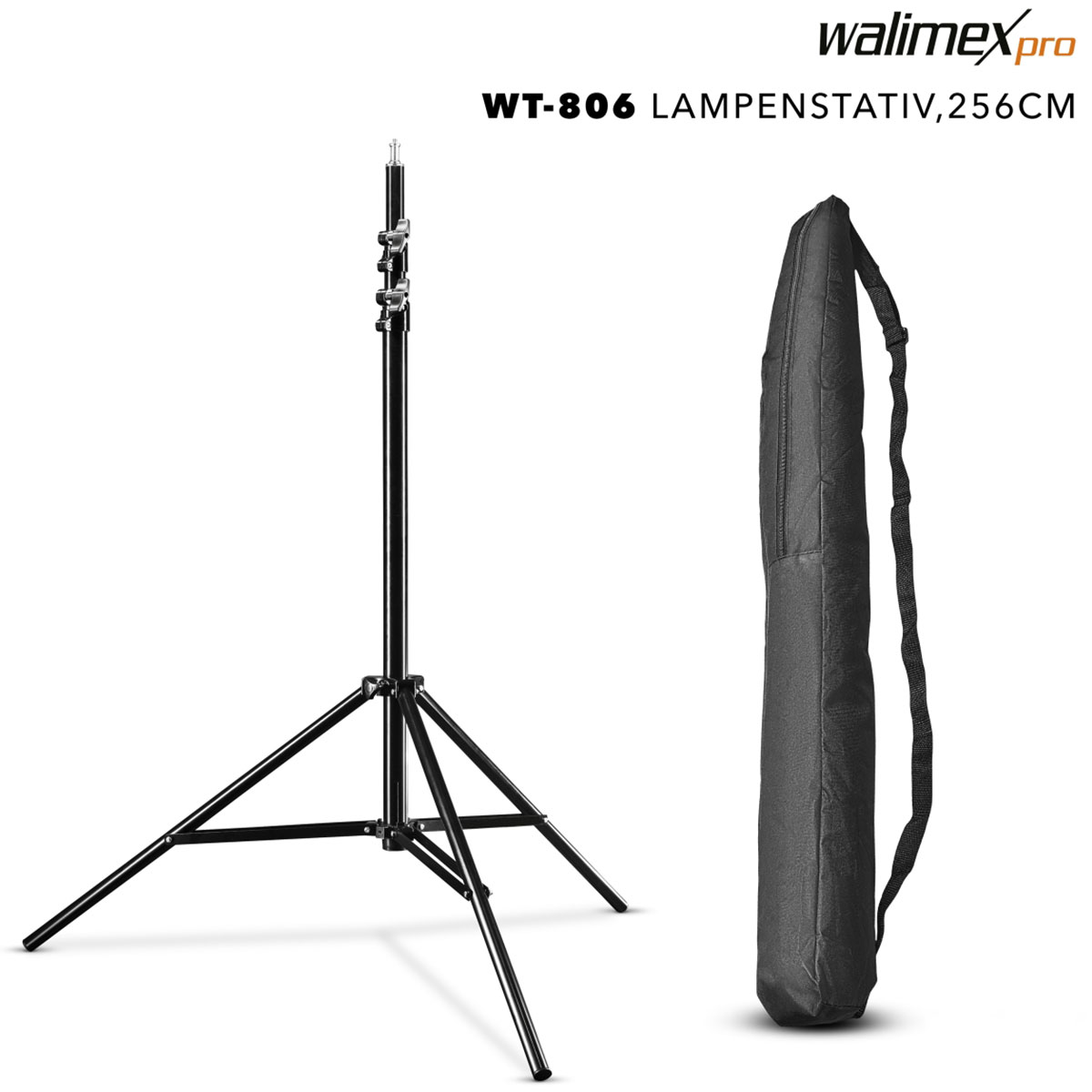 Walimex pro LED 500 Flächenleuchte + WT-806 Stativ