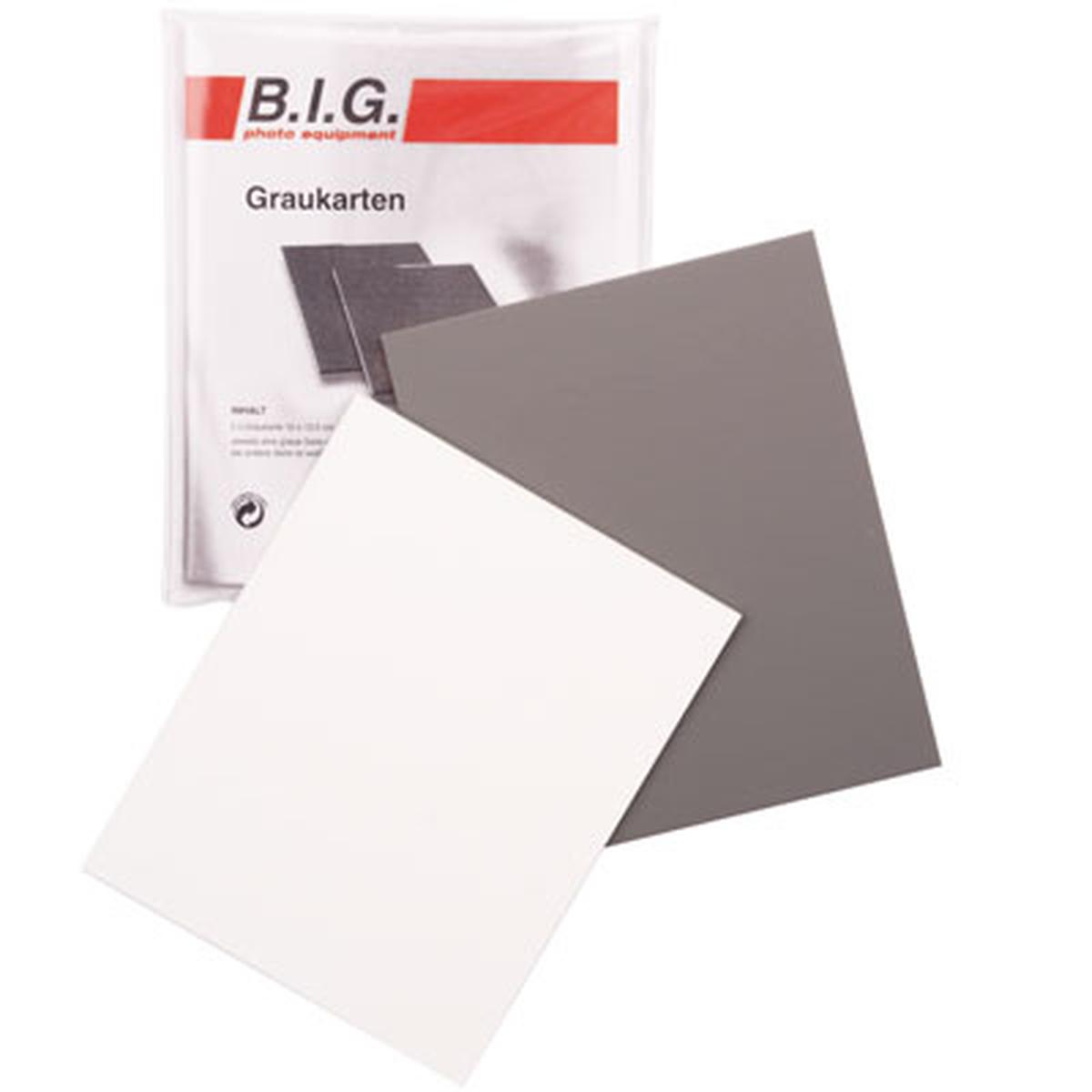 B.I.G. Graukarten-Set 2St. (2x 10x12cm)