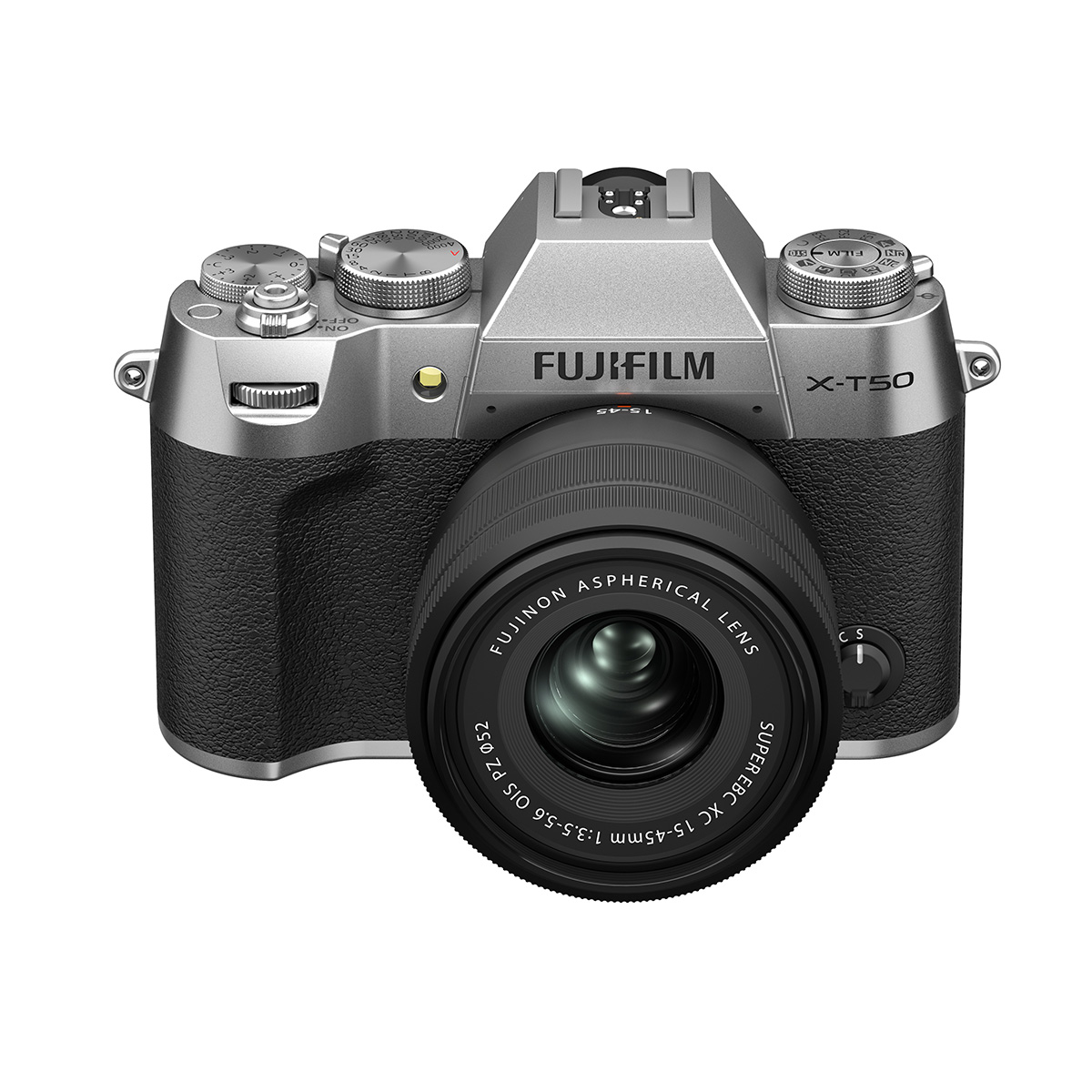 Fujifilm X-T50 Gehäuse Silber + Fujifilm XC 15-45 mm 1:3,5-5,6 OIS PZ Silber