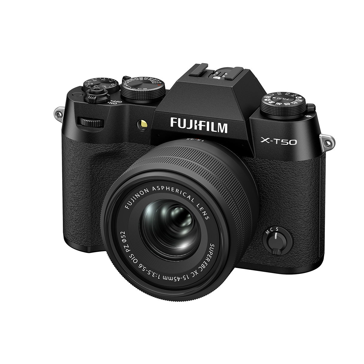 Fujifilm X-T50 Gehäuse Schwarz + Fujifilm XC 15-45 mm 1:3,5-5,6 OIS PZ Schwarz