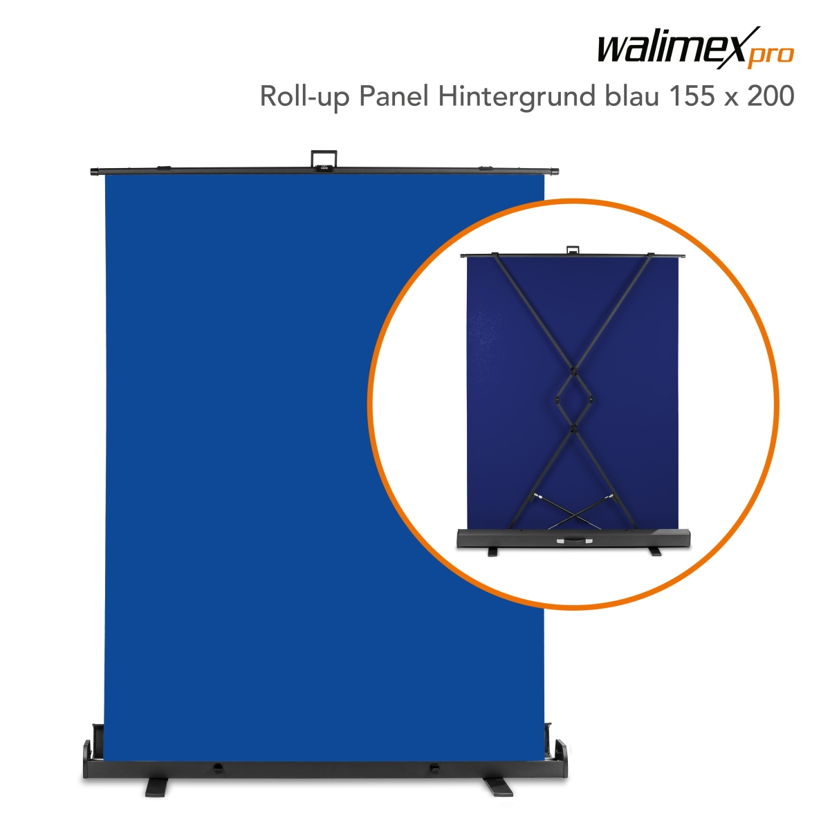 Walimex Pro Roll-Up Panel 155x200 Blau
