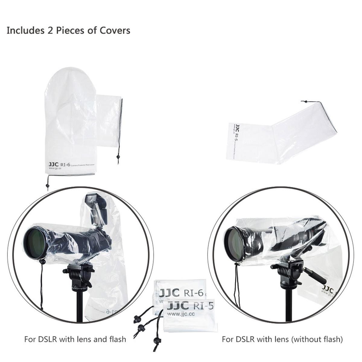JJC RI-4C Regenschutzhülle Einweg, 2 Stück