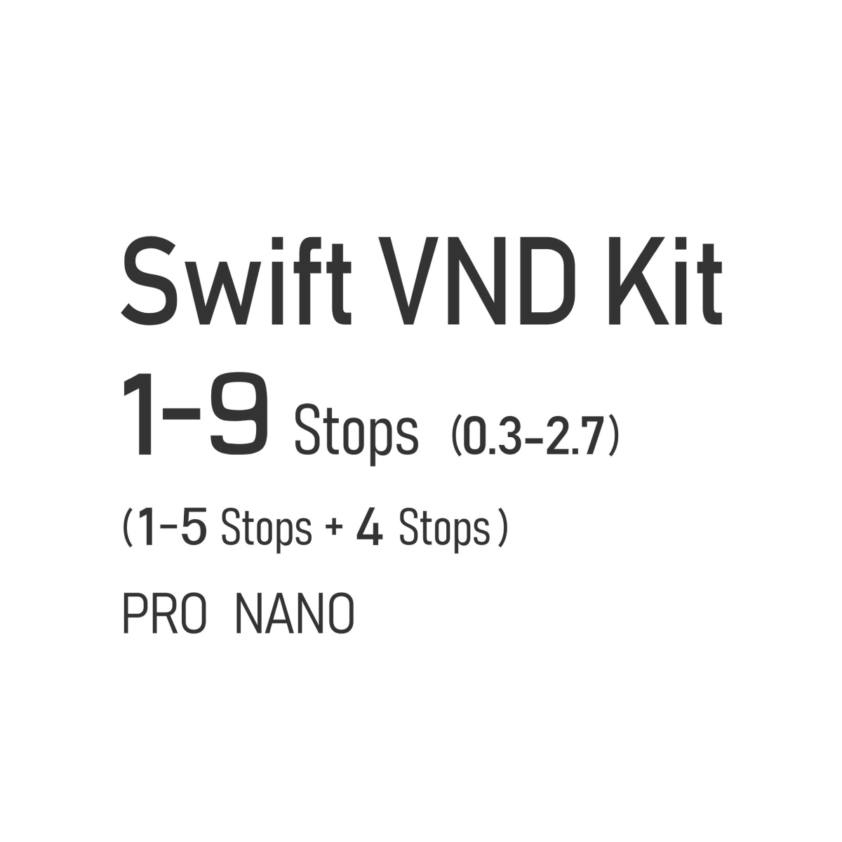 Nisi 72 mm Swift V-ND Kit