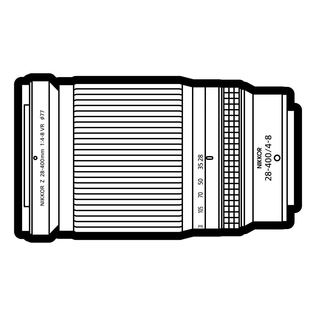 Nikon 28-400 mm 1:4-8 VR Z