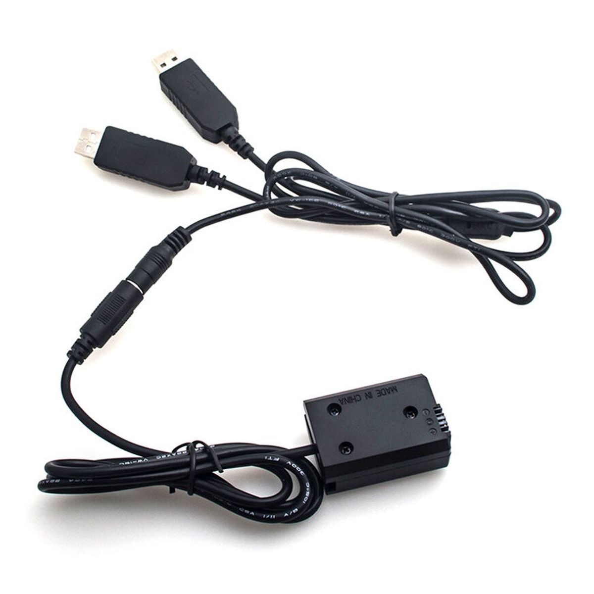 Caruba Volldecodierungs-Akku-Dummy für Sony NP-FW50 und 5V 2A Dual USB Kabel