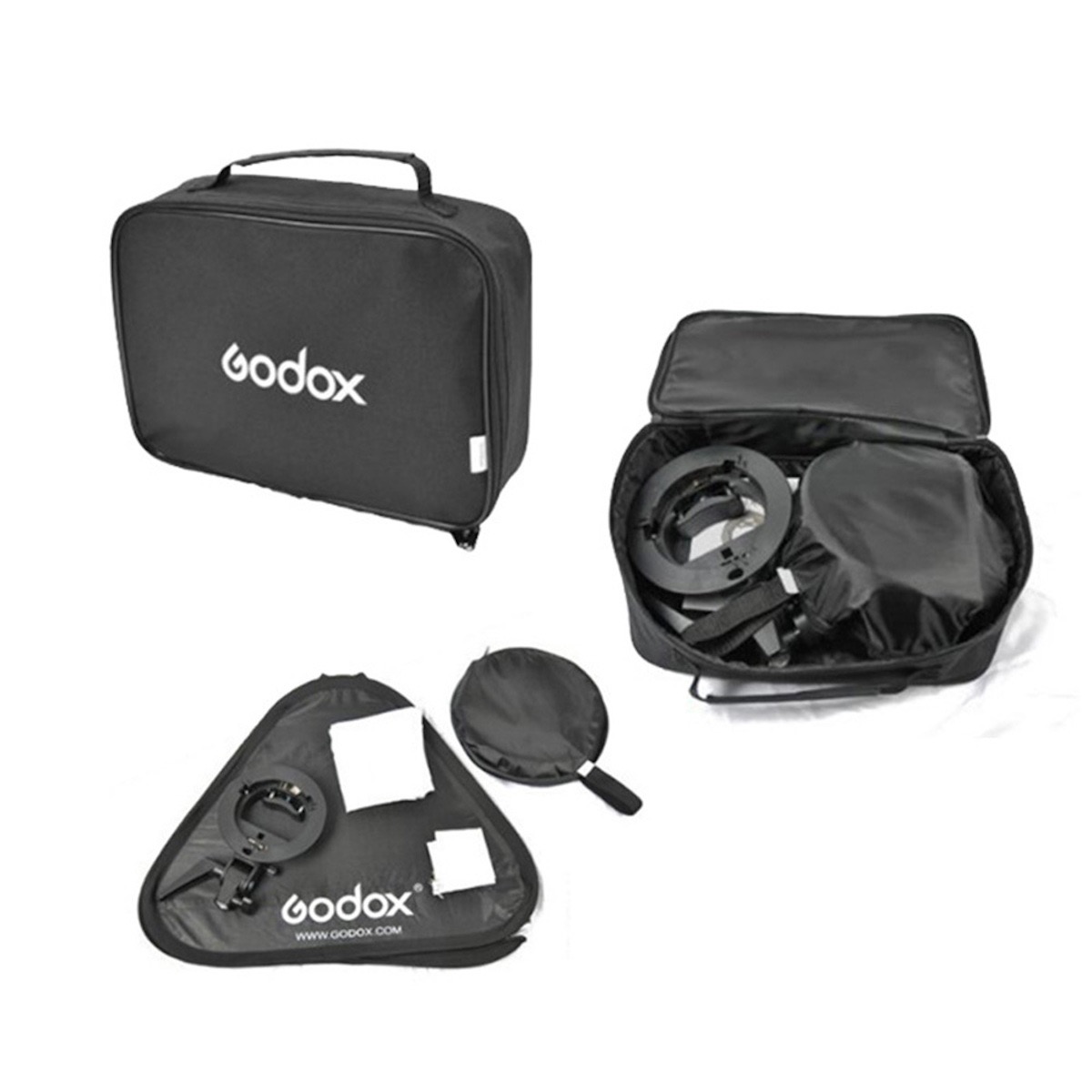 Godox S-Typ Halterung Bowens + Softbox 80x80cm