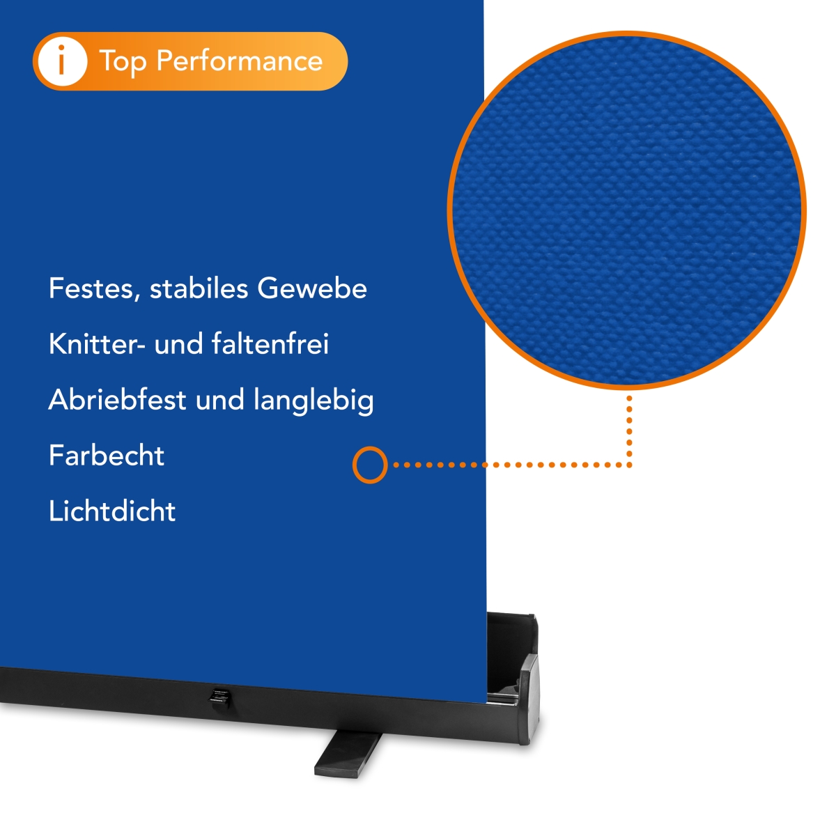 Walimex Pro Roll-Up Panel 155x200 Blau