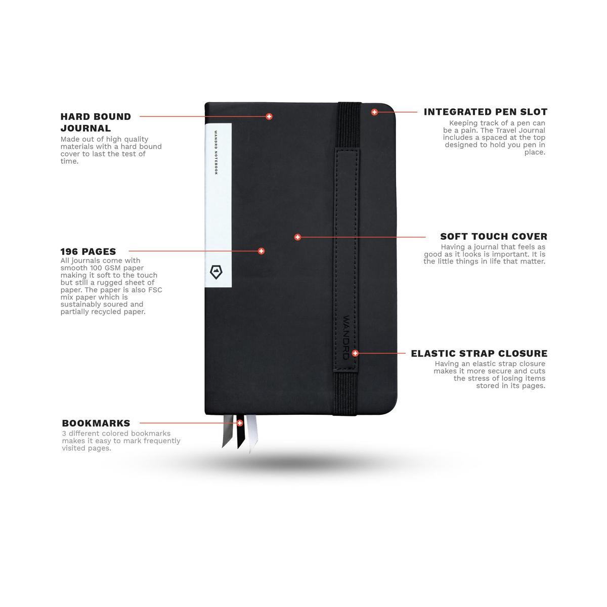 WANDRD NOTEBOOK Black