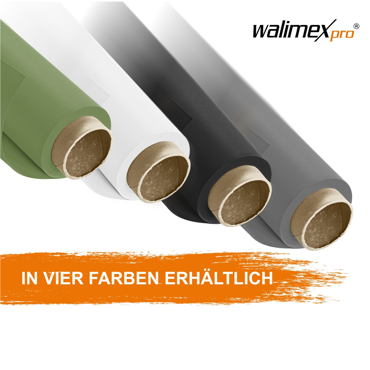 Walimex pro Hintergrundkarton 1,35 x 10m, grau