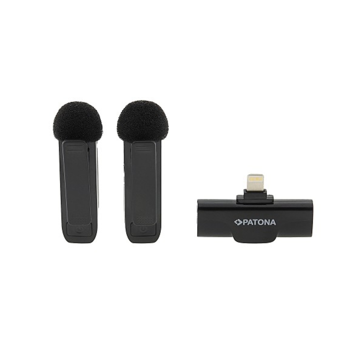 Patona Premium Ansteck Lavalier Mikrofone f. Apple