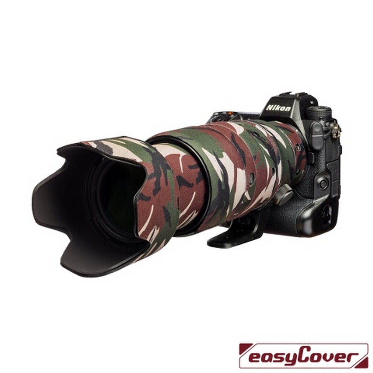 Easycover Lens Oak Objektivschutz für Nikon Z 100-400 mm 1:4.5-5.6 VR S - Grün Camouflage