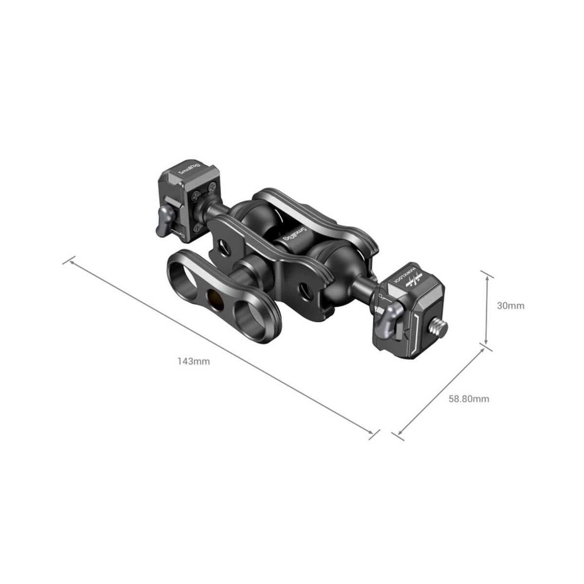 SmallRig 3515 Drop-in HawkLock Mini Magic Arm mit Kugelkopf mit Schnellverschluss