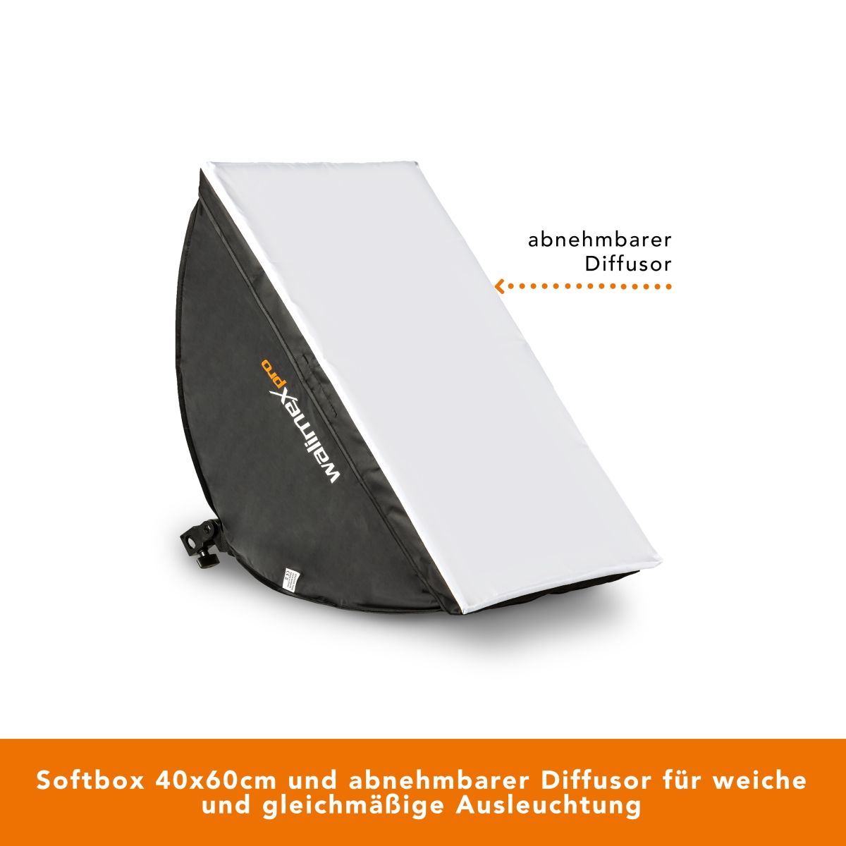 Walimex pro LED 60W Softbox 40 x 60 cm Bi Color Kit 2