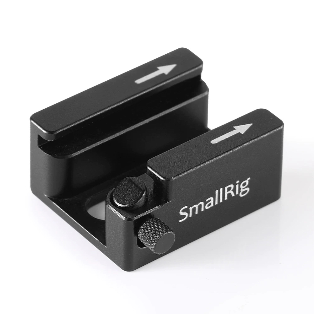 SmallRig 2260 Cold Shoe Montage Adapter mit Sicherheitsstift 