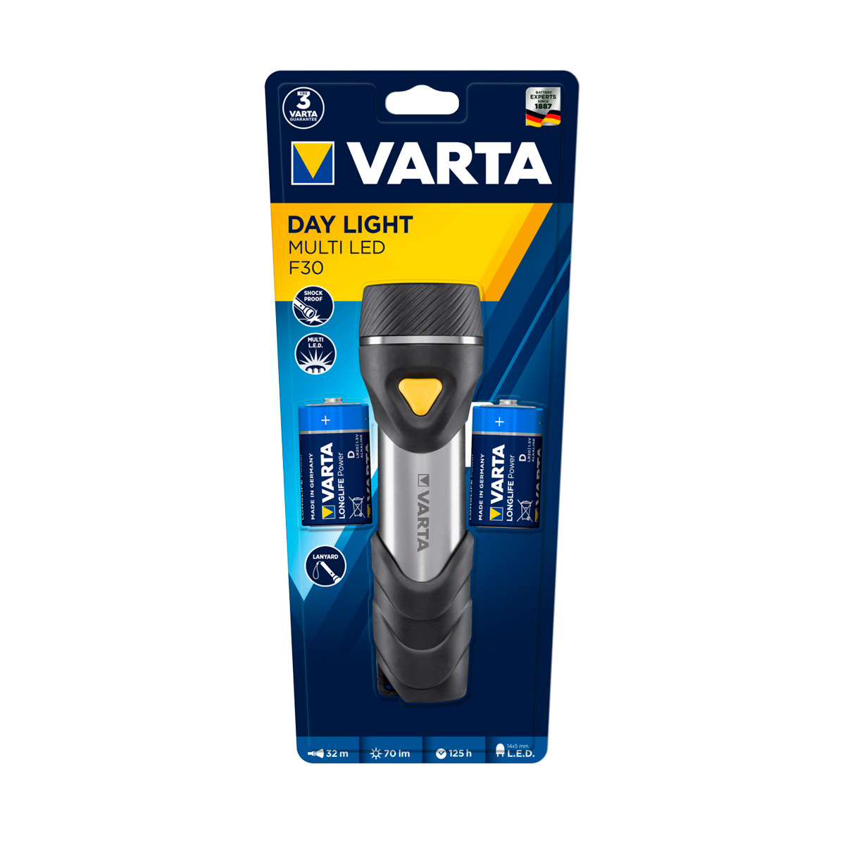 Varta Multi LED F30 Taschenlampe mit 14x LED´s