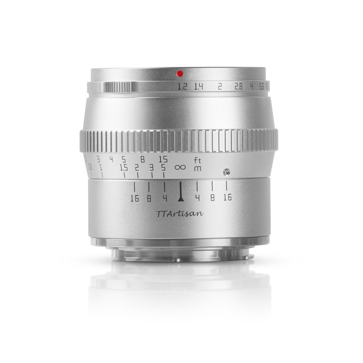 TTArtisan 50 mm 1:1,2 für Canon EF-M (APS-C) Silber