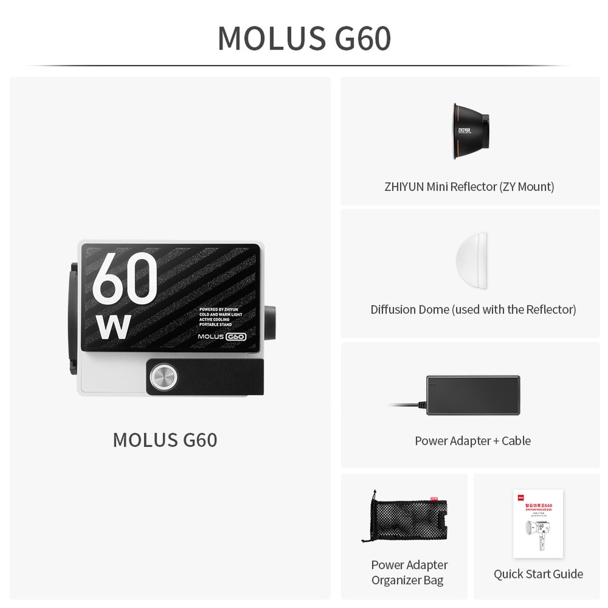 Zhiyun Molus G 60 LED