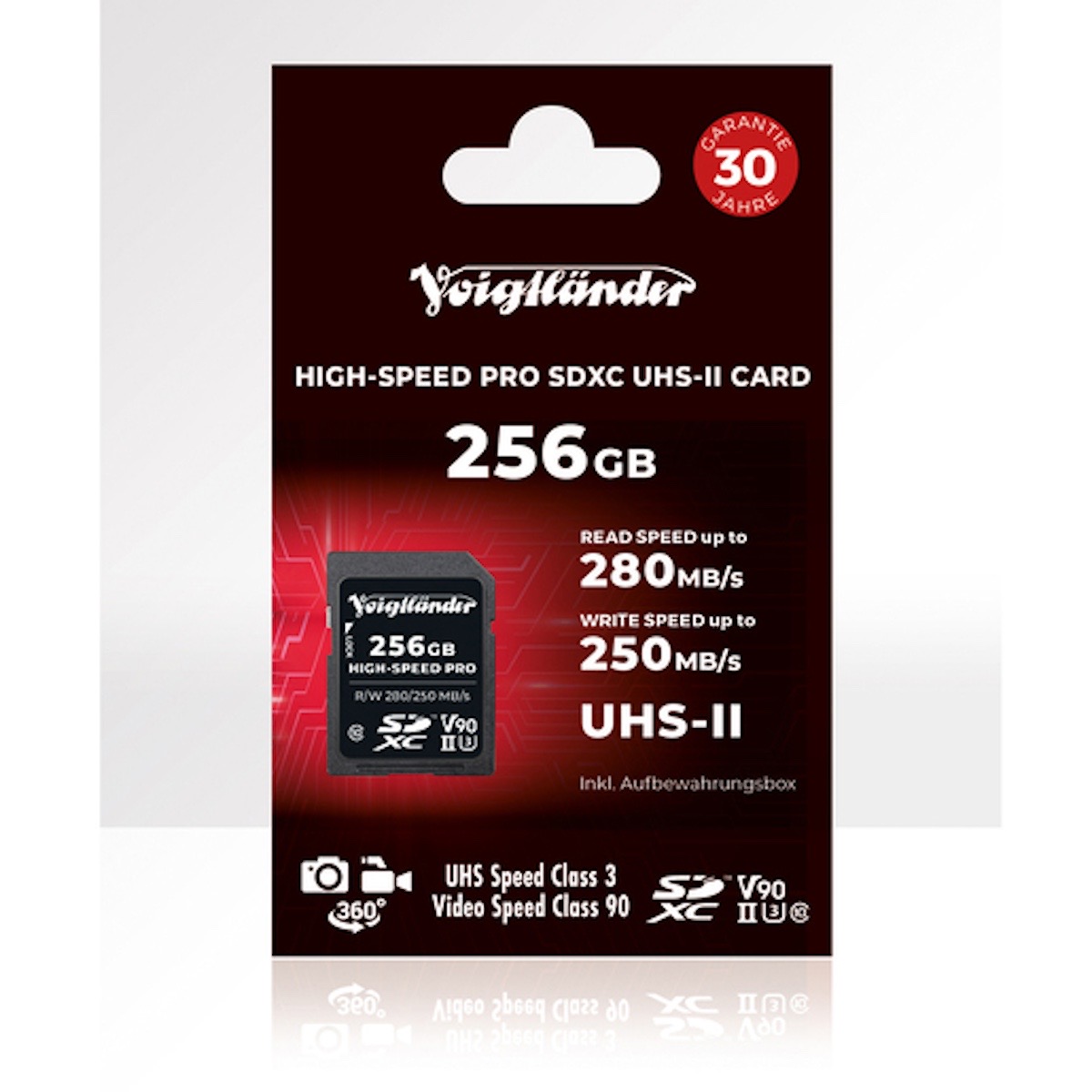 Voigtländer 256 GB SDXC V90 280/250 MB/S