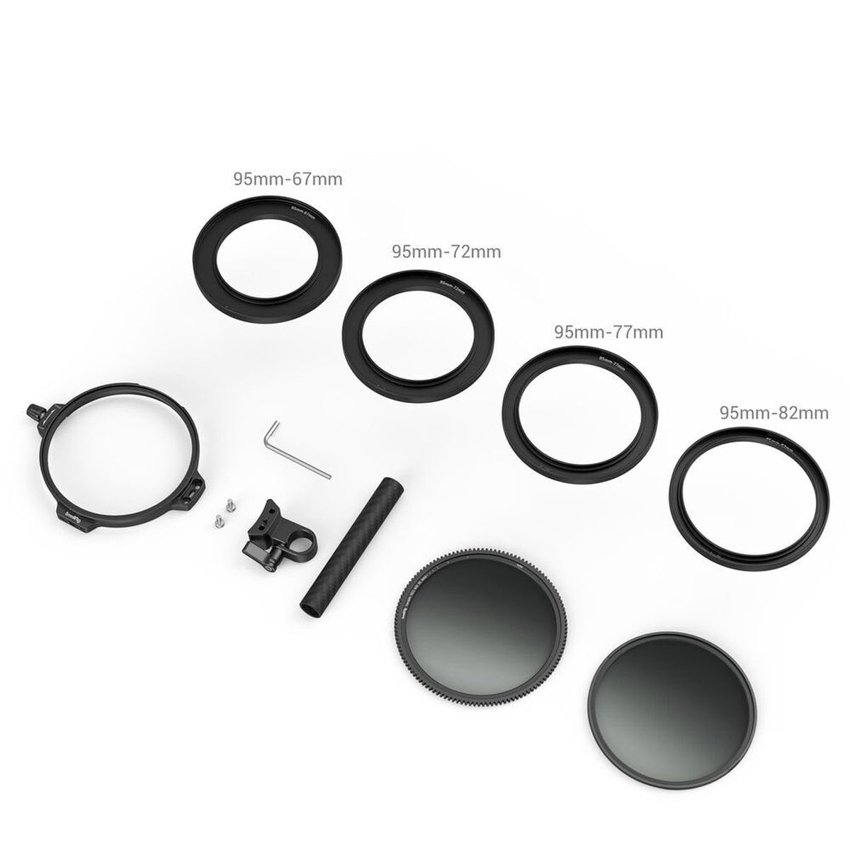 SmallRig 3864 95 mm CPL-VND Filter Kit mit Stabklemme