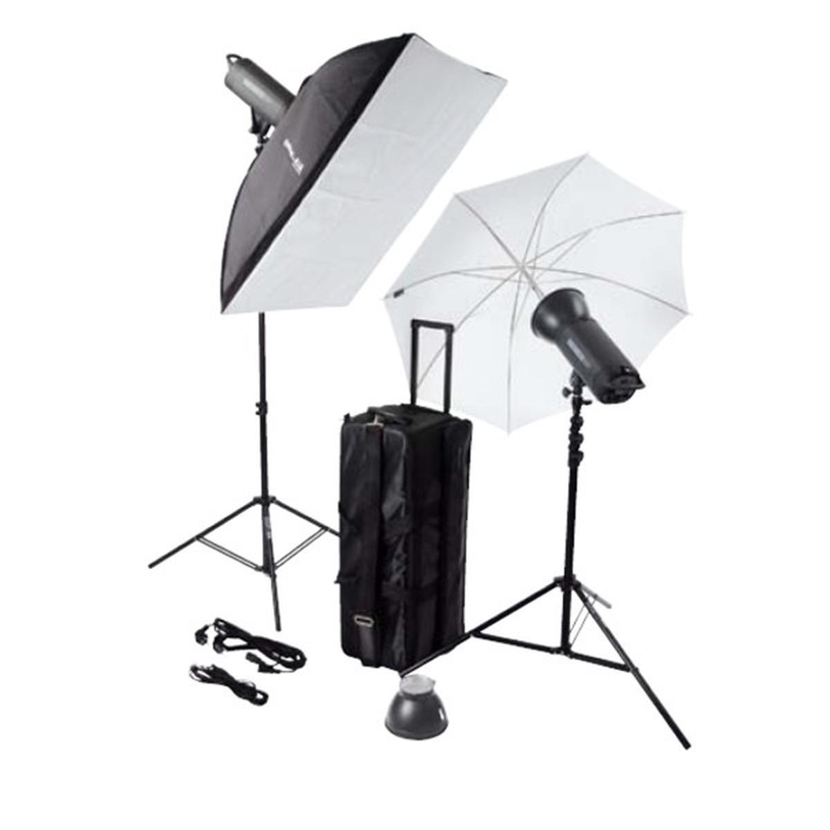 HELIOS 1000P II Profi-Blitzstudio 2er-Set