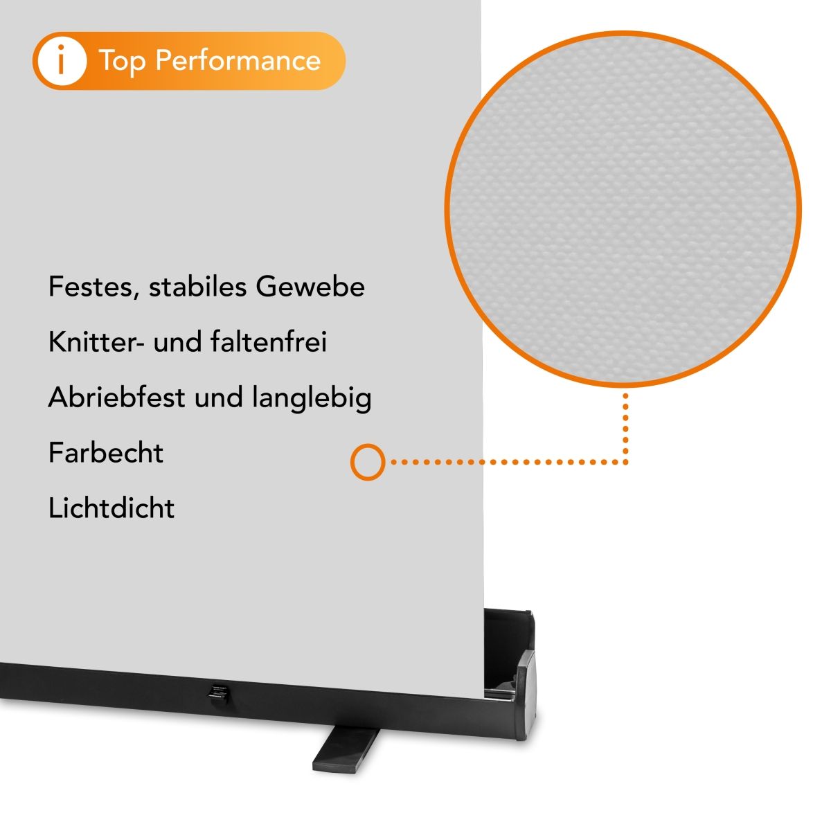 Walimex pro Roll-up Panel Hintergrund grau 165x220