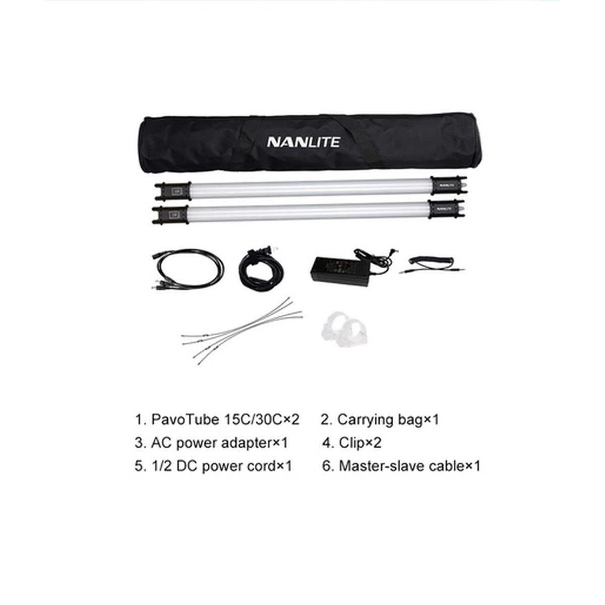 Nanlite PavoTube 30C 2er Kit RGBWW Farb-Effektleuchten
