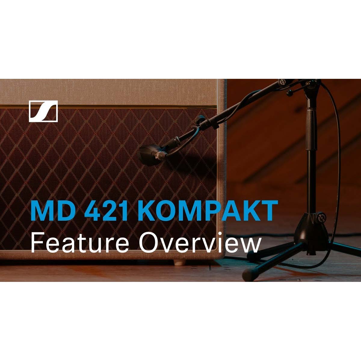 Sennheiser MD 421 Kompakt + Drum Clamp, Live- und Studiomikrofon