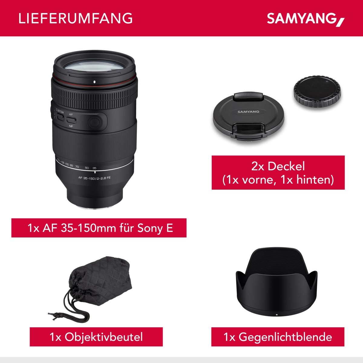Samyang AF 35-150 mm 1:2,0-2,8 FE für Sony E